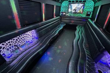 Ankeny Limo Bus Interior